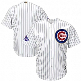 Customized Men's Chicago Cubs White World Series Champions Gold Program New Cool Base Stitched Jersey,baseball caps,new era cap wholesale,wholesale hats